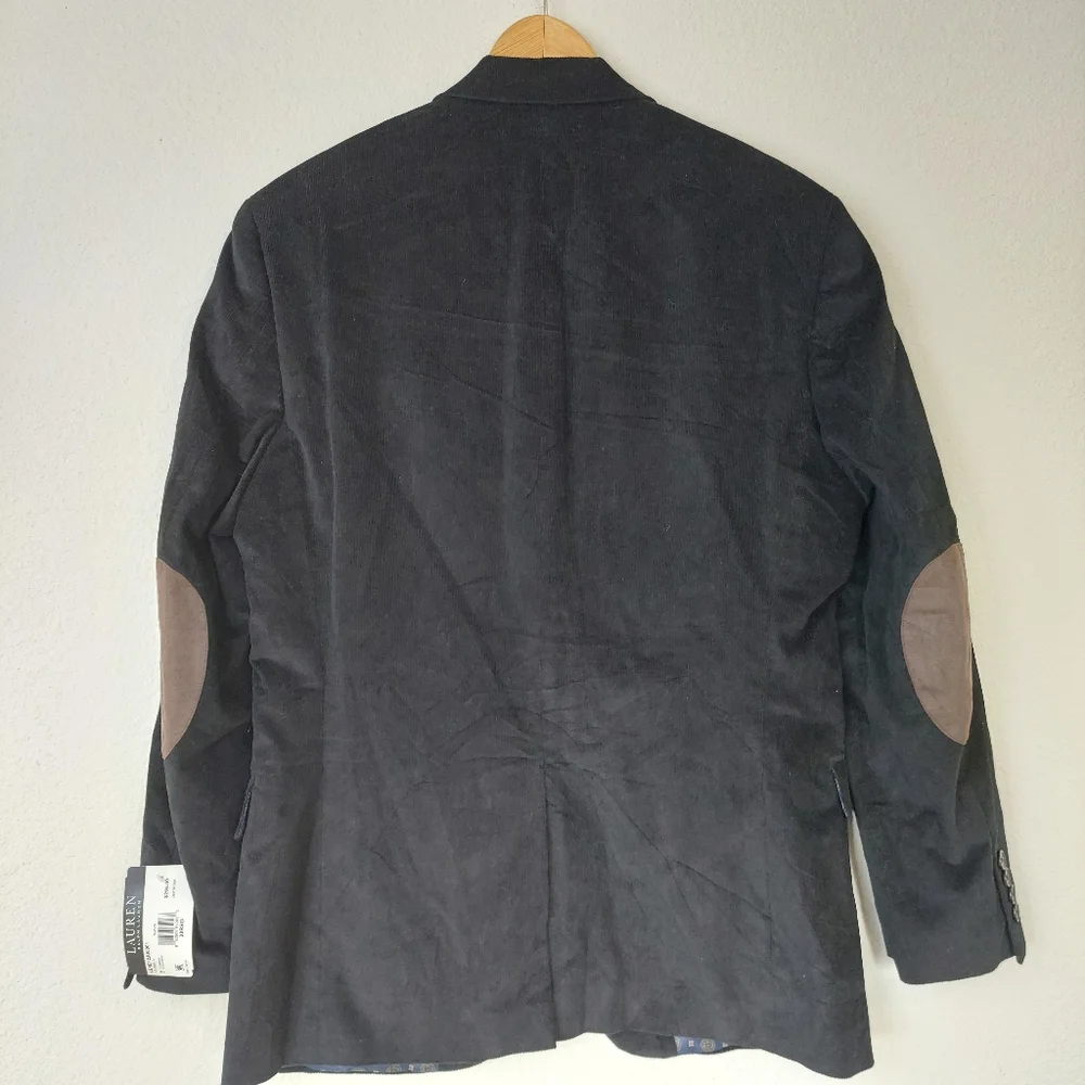 Ralph Lauren Corduroy Sport Jacket Blazer Elbow Patch‎ Size 38R NWT